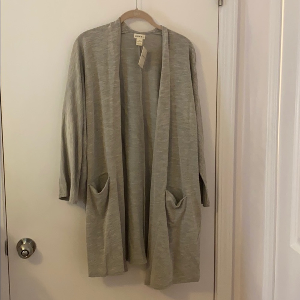 DONNI Ribbed Sweater Coat